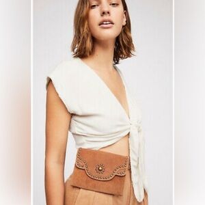 Free People Talia suede belt bag